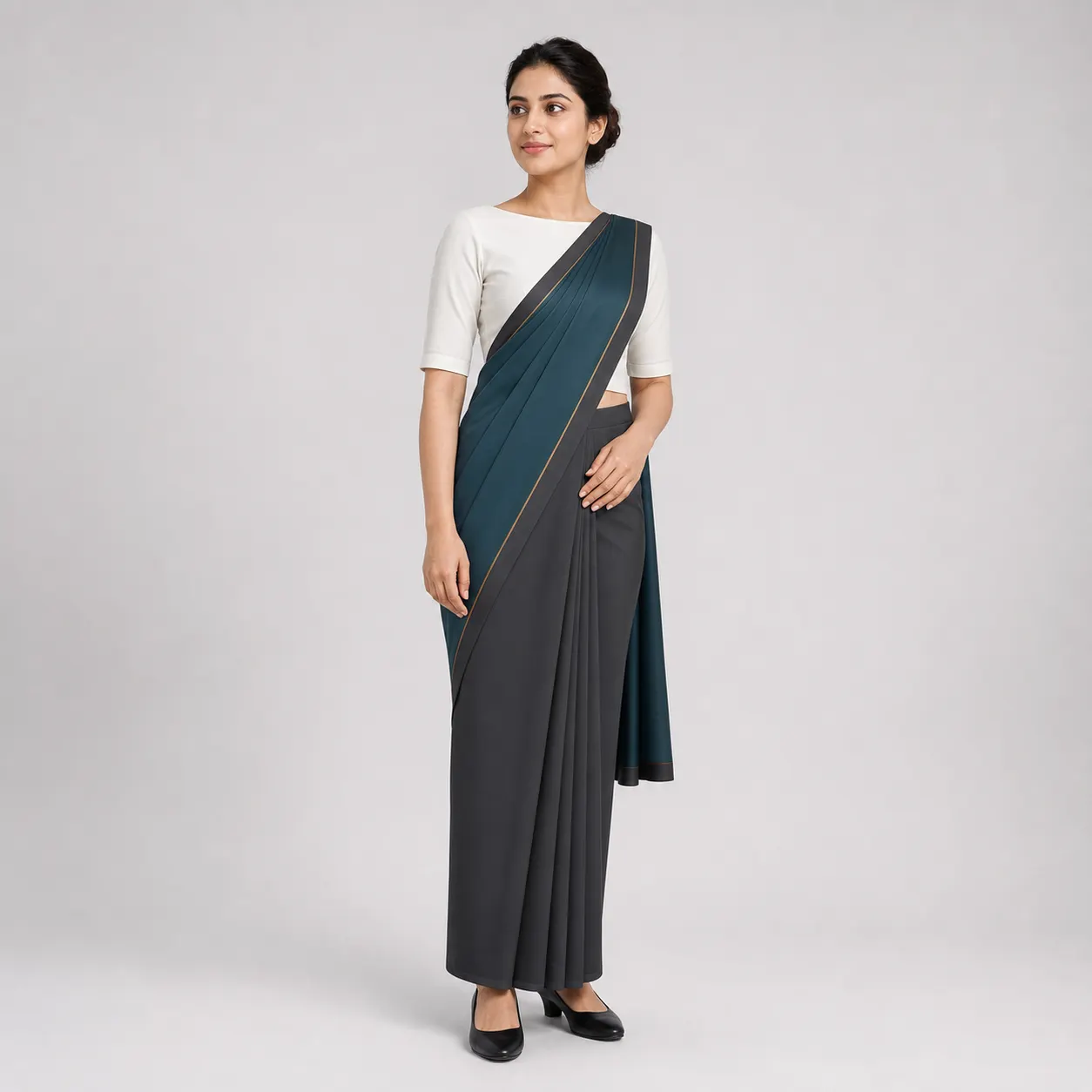 HO011 KAVYA Pre-Draped Saree - 6