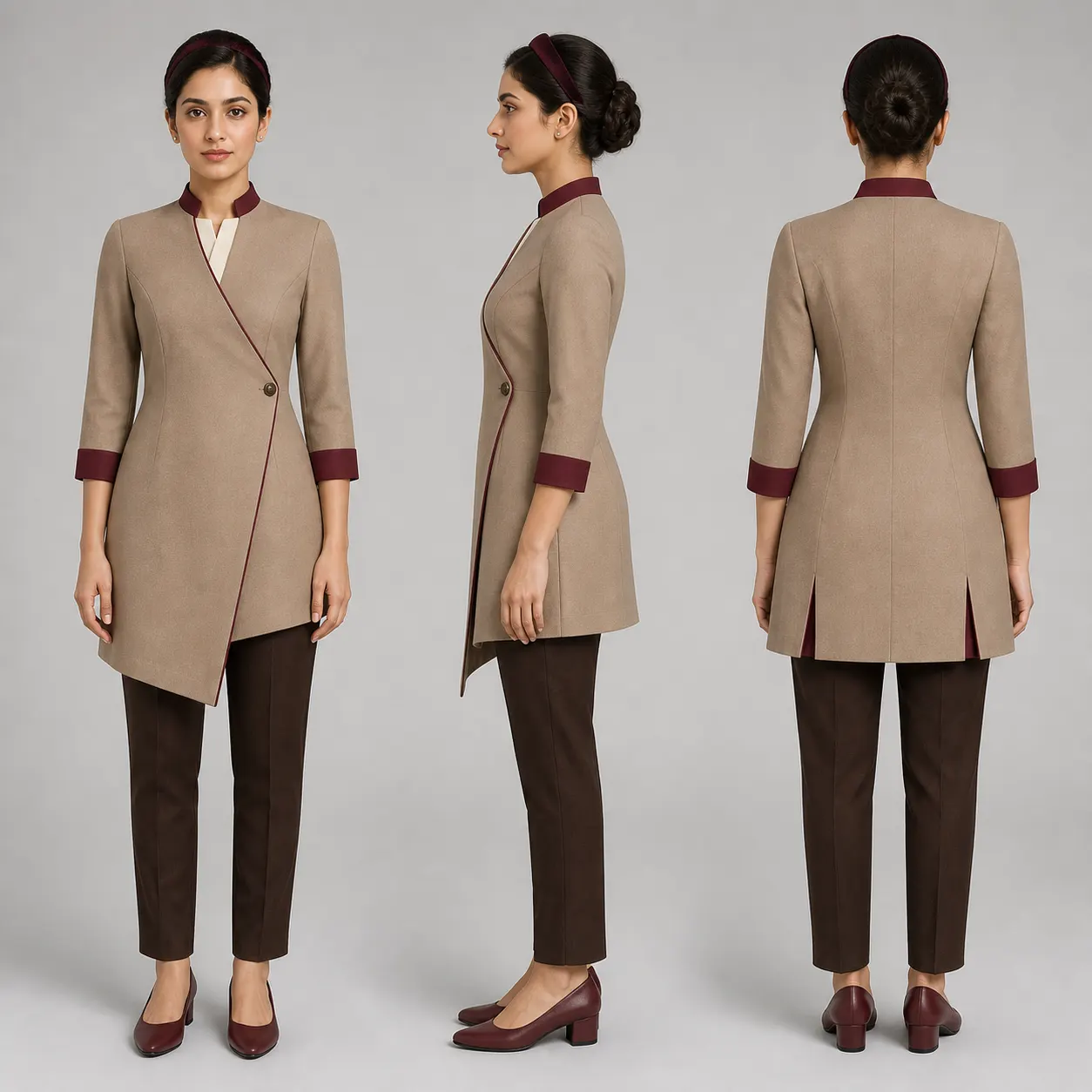 AV011 NOOR Wrap-Around Kurti Set - 4