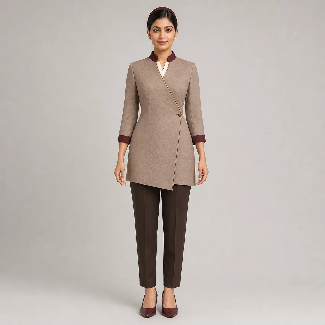 AV011 NOOR Wrap-Around Kurti Set - 5