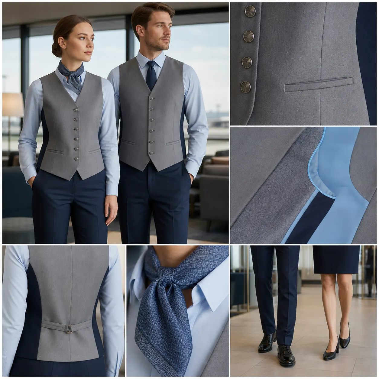 AV012 EIRA Guest Relations Waistcoat Set - 1