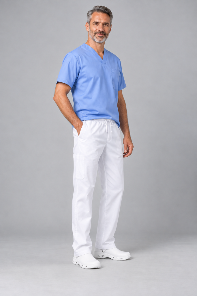 HM015 ORVA Unisex Drawcord Scrub Trousers - 4