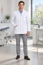 HM018 AUREN Doctor's Short Coat