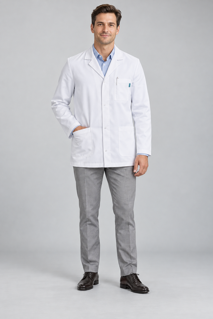 HM018 AUREN Doctor's Short Coat - 1