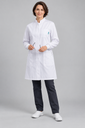 HM019 PROBA Laboratory Coat with Knit Cuffs - 1