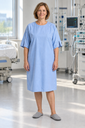 HM024 QUIES Shoulder-Snap Patient Gown