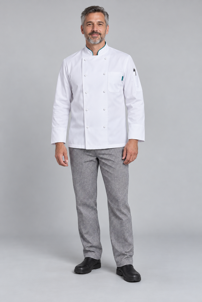 HM029 CIBUS Hospital Kitchen Chef Jacket - 1