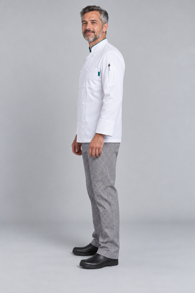 HM029 CIBUS Hospital Kitchen Chef Jacket - 2